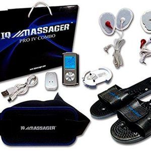 ~ Brand New ~  IQ Massager Pro IVs combo TENS & EMS Slippers & Belt kit